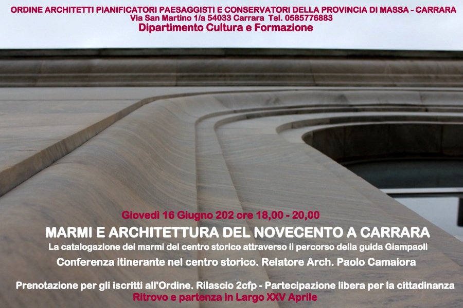 Conferenza itinerante 16.06.2022 Ordine Architetti MS